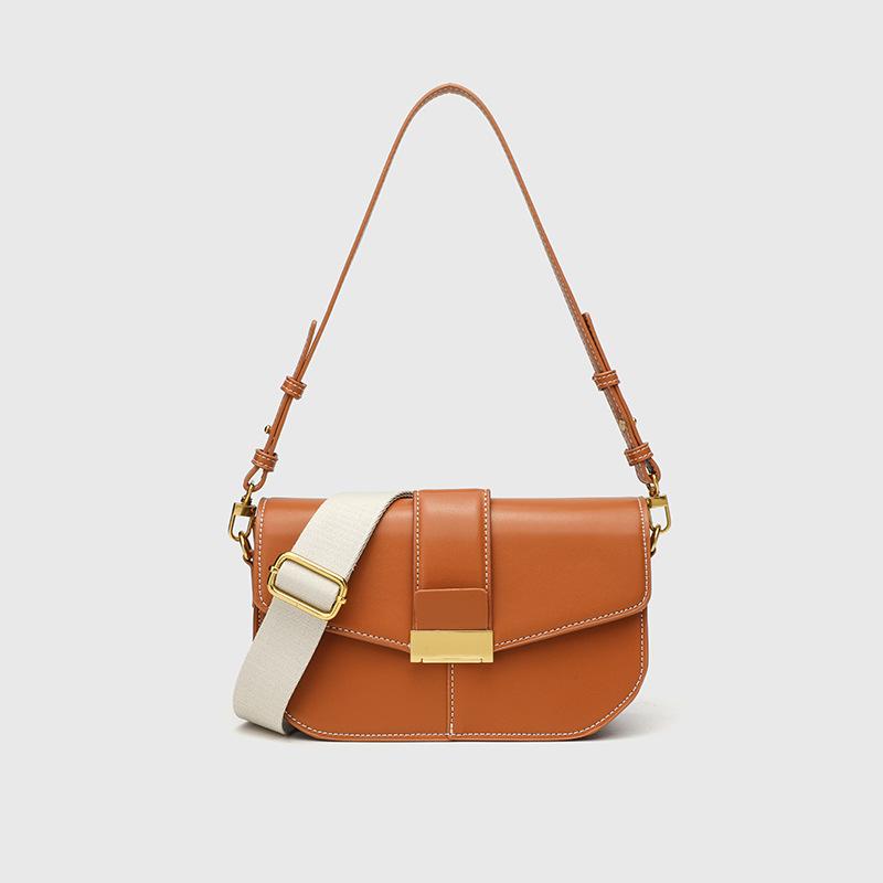 Versatile and fashionable new saddle bag, simple and versatile flap accordion tofu bag, exquisite small bag, single shoulder crossbody women's bag