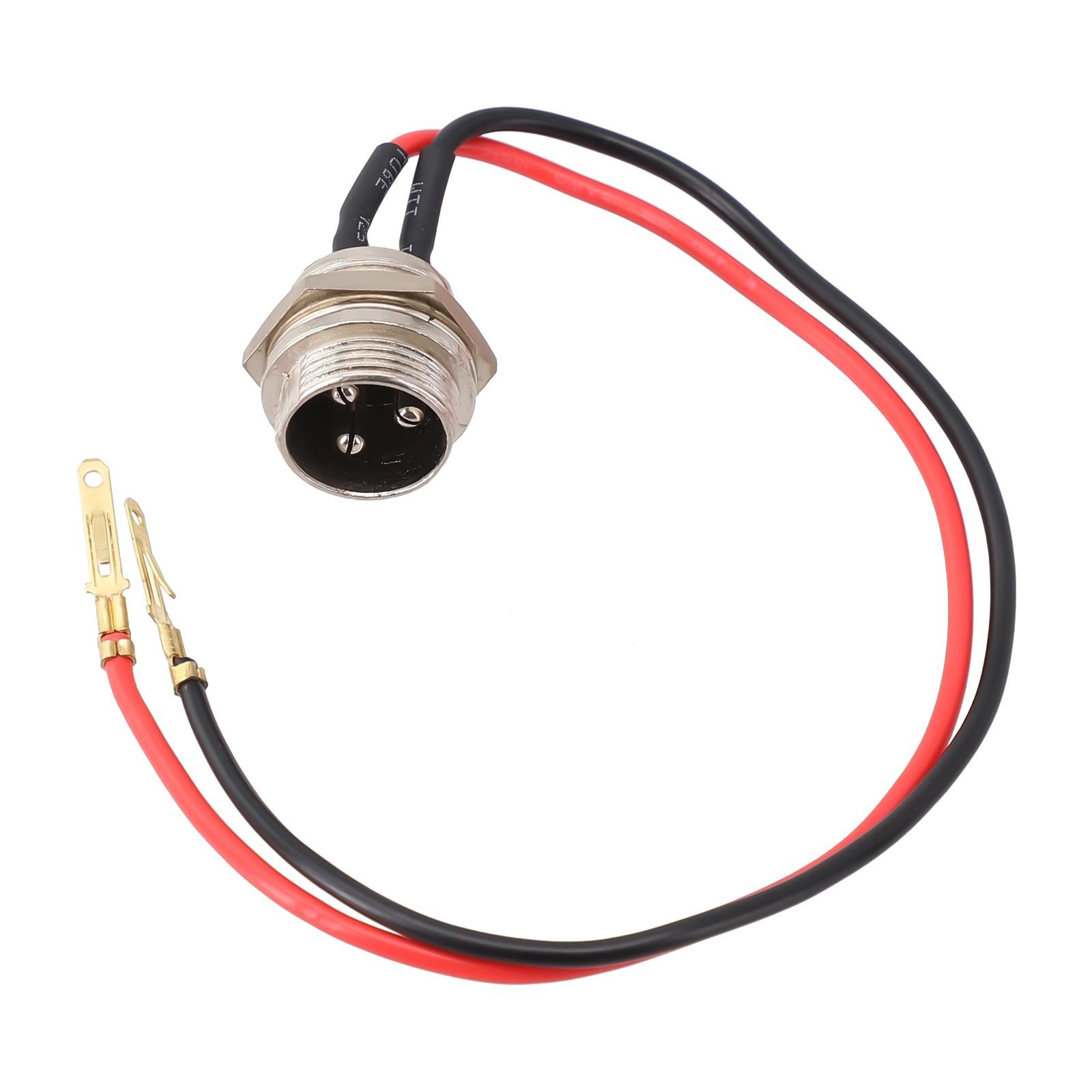 

Разъем для зарядного устройства аккумулятора Порт 3-контактный Встроенный проводной шнур Электрический скутер