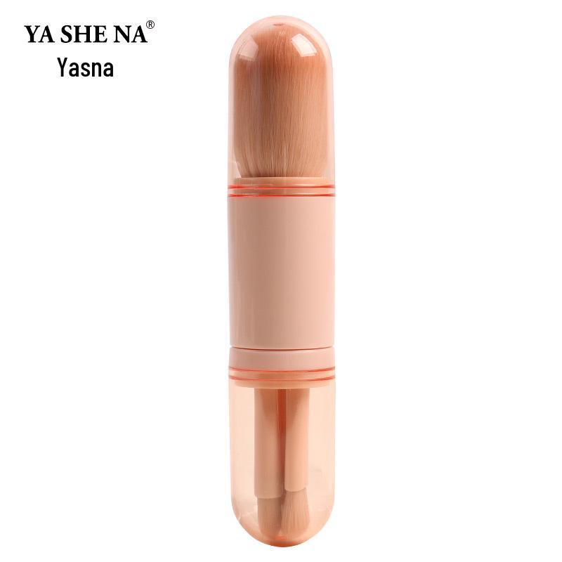 

Компактная выдвижная кисть для макияжа 4-в-1: Мини-инструмент для определения тона глаз и кожи