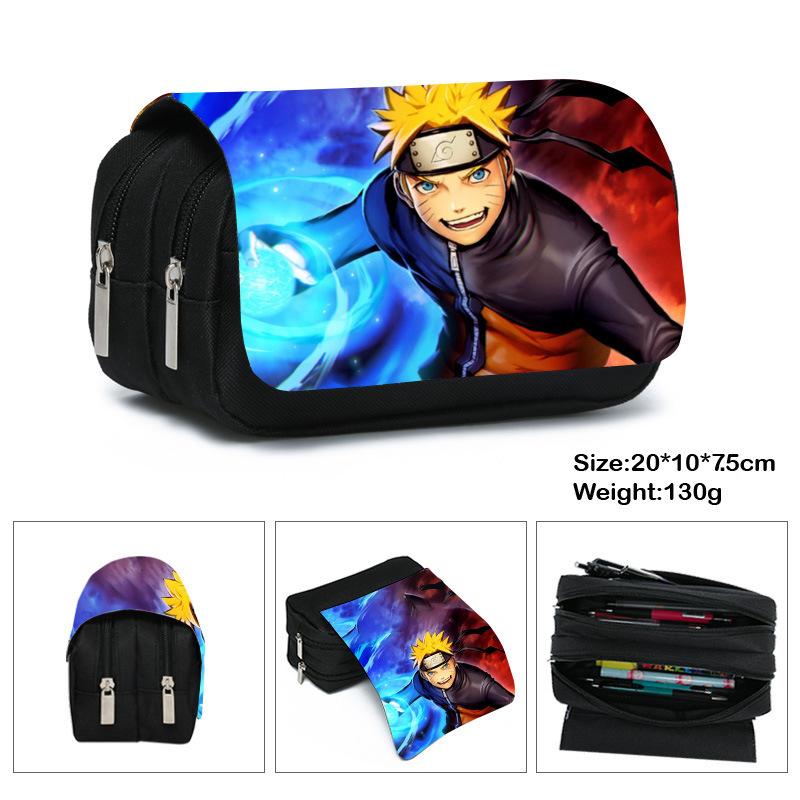 Naruto Naruto Naruto Pencil Case Stationery Case For Elementary And Middle School Students Cartoon Pencil Case Large Capacity Double Pencil Case Double layer pencil case