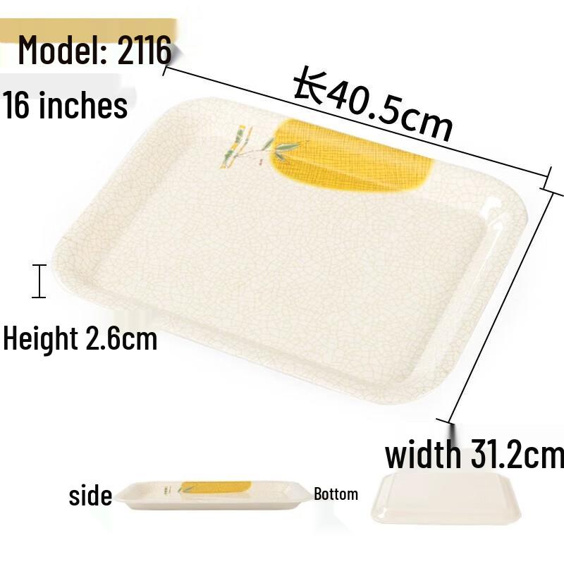 Melamine Rectangular Commercial Dinner Plate