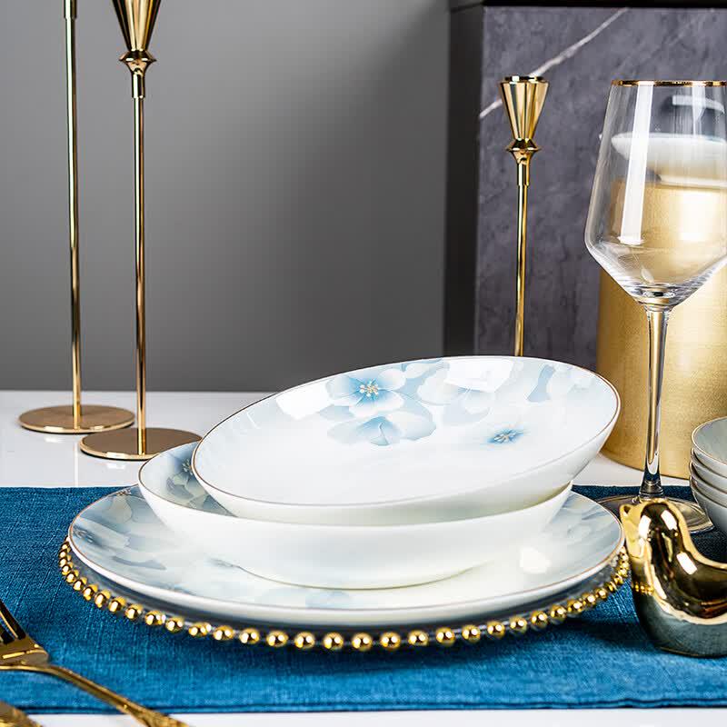 Tang Hui Lan Ting Ya Ji 50-Piece Bone China Dinnerware Set