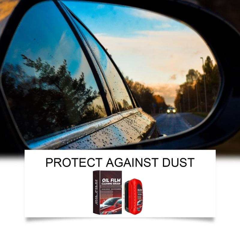 Easy Use Automotive Glass Oil Film Cleaning Car Glass Oil Film Eliminators for  Windshield & Enhances Driving Visibility