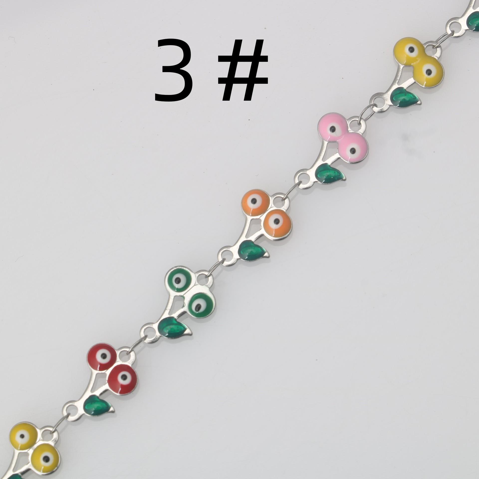 

Красочный браслет с рыбой и вишней «Сглаз», ожерелье из нержавеющей стали, титановая поясная цепочка на щиколотку