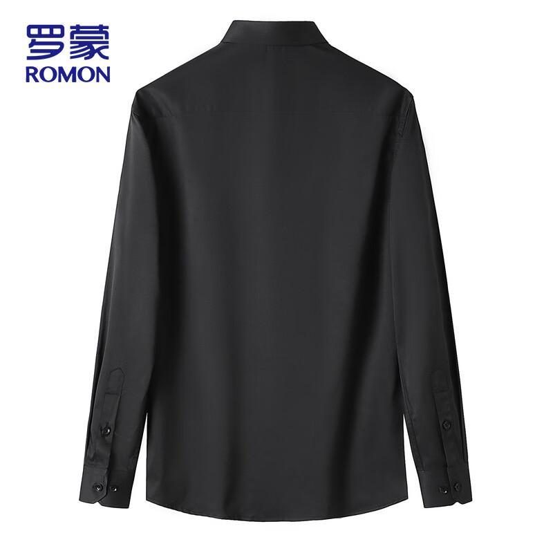 ROMON Men's Long Sleeve Business Casual Shirt
