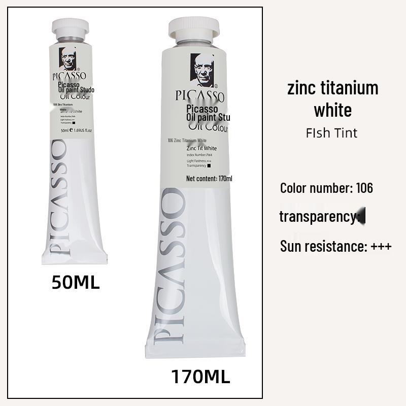 

Тюбик масляной краски для изящного искусства 50 мл, белое золото - Профессиональный класс для художников и детей