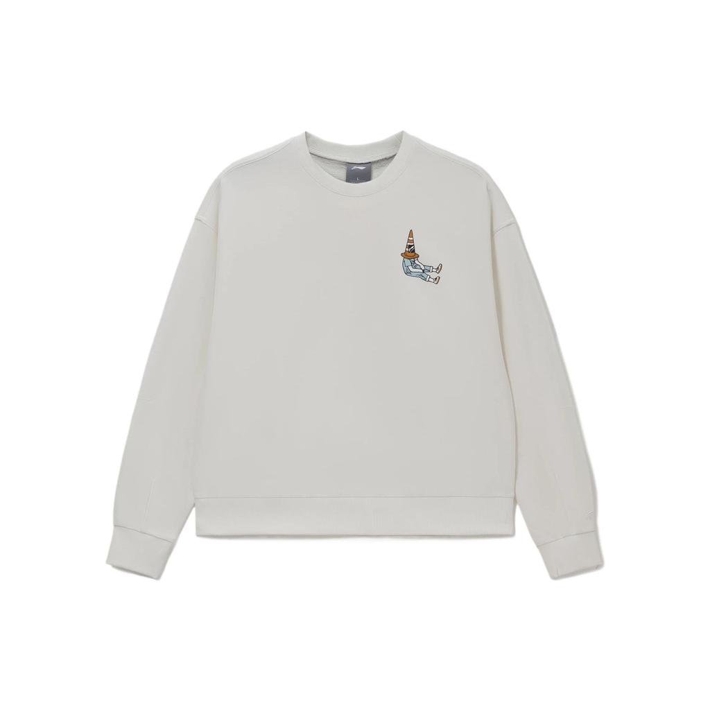 Li Ning Skateboard Sweatshirt Men's Ecru AWDS165-2