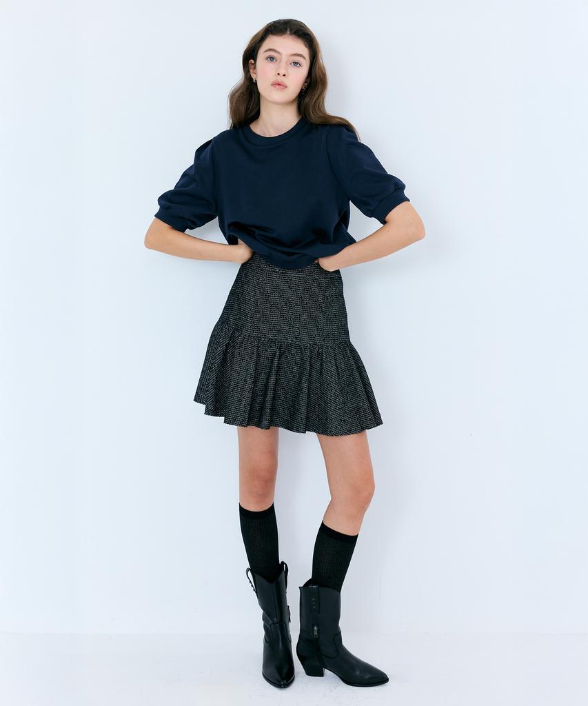 Peileu Étoile Tweed Skirt