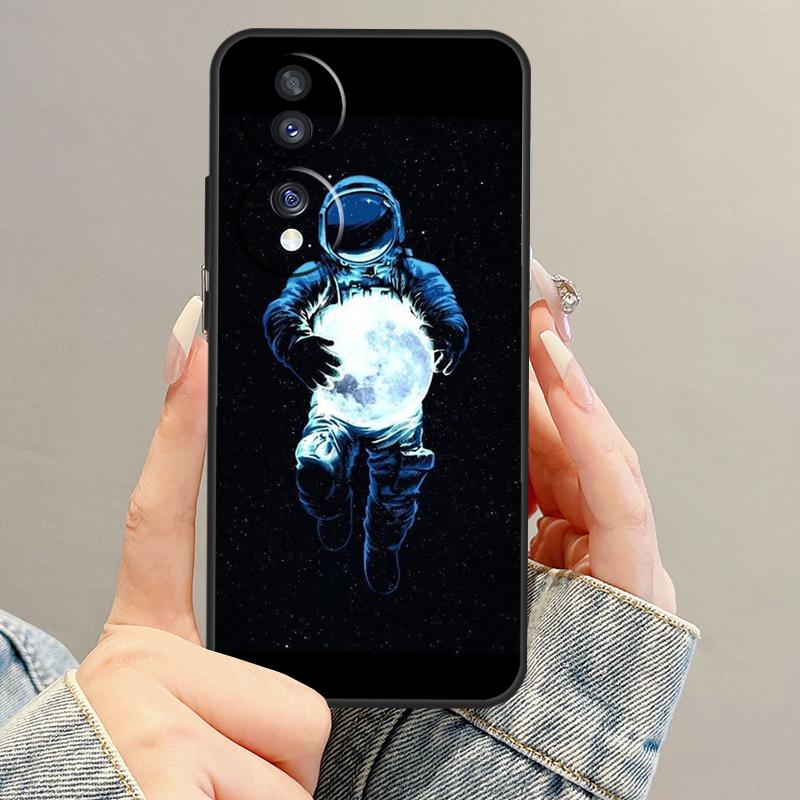 Space Moon Astronaut Case For Honor Magic 7 Lite 5 6 Pro Honor 200 400 X9c X9b X9a X8b X8a X8 X9 50 70 90 Cover
