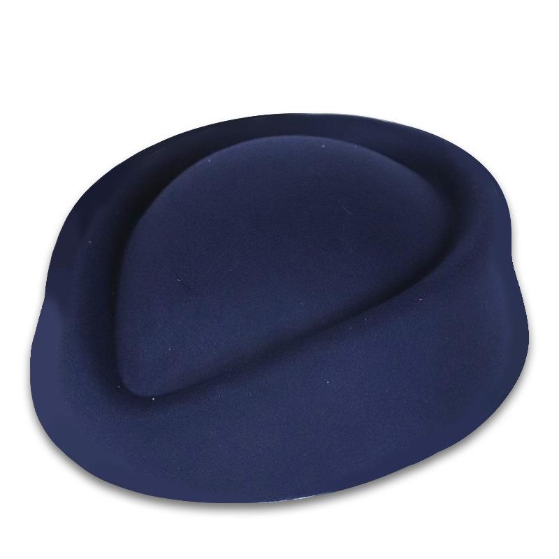Boina Sombreros Auxiliar de Vuelo Azafata Sombrero de Aspecto Vintage Uniforme Azafata Sombrero Pillbox Sombrero de Gota
