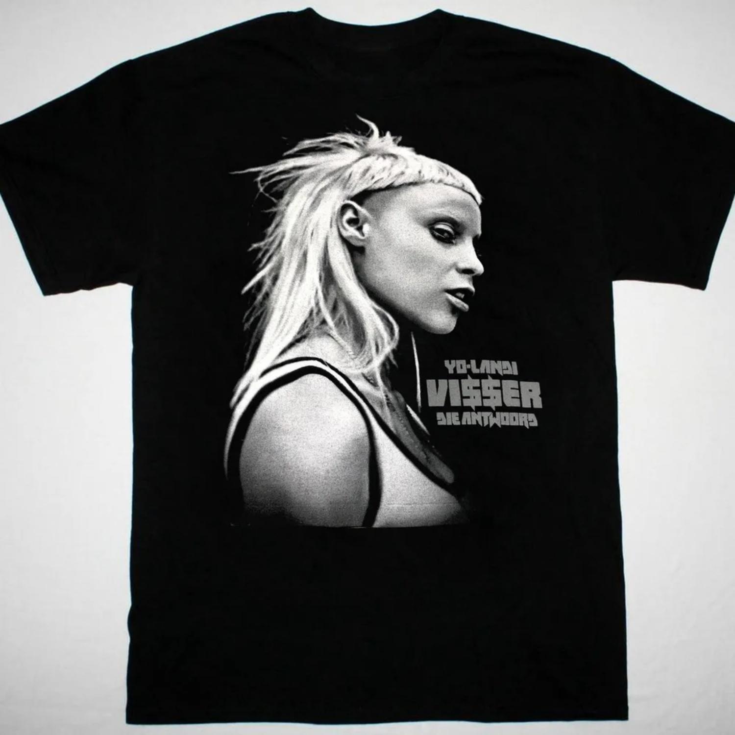 Yolandi Visser Die Antwoord T-shirt Black Cotton All XXXXXL разноцветный