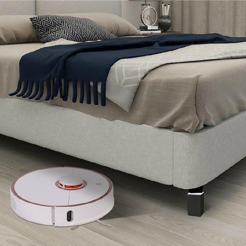 4 Piedini Autoadesivi Per Mobili 3cm - Rialzo Antiscivolo In Acciaio, 6x6cm, Nero - Foto 1