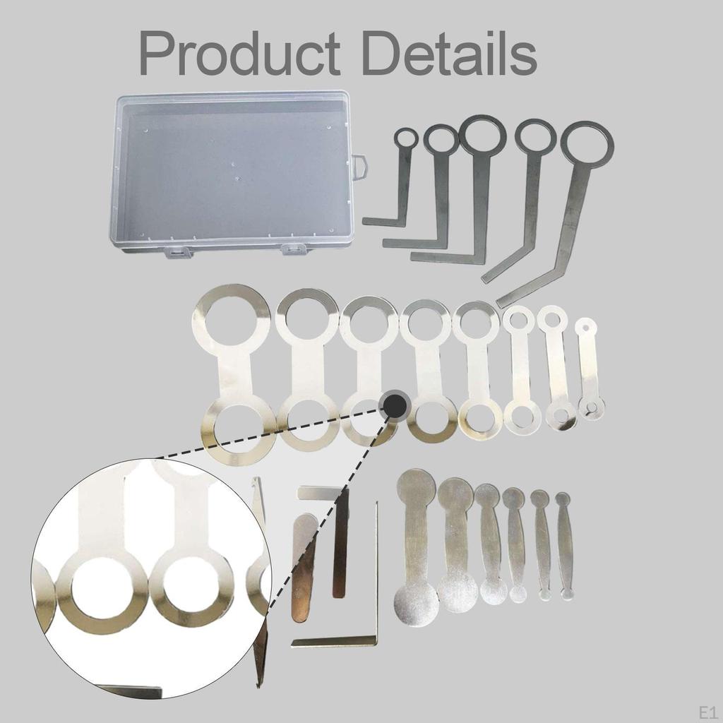 Kit di Attrezzi per la Riparazione del Sassofono Regolazione Perdite Sassofono Set di Accessori per Strumenti Musicali Strumenti Piatti per Tamponi