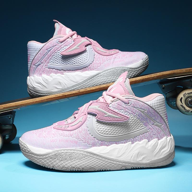 Three-ball 5th Generation Personalized Velcro MD Rubber Sole Basketball Shoes Boots Youth Training Game Sports Shoes