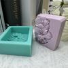Lily Flower Soap Mold Pretty Flower Soap Silicone Mould for Handmade DIY Soap Making Lotion Bars Scented Candles Resin Crafts Aromatherapy Gypsum