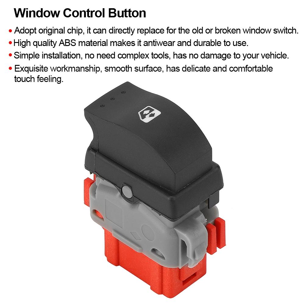 Car Window Control Button Power Switch Fits for Renault Master MK2 1998 2012 8200502452