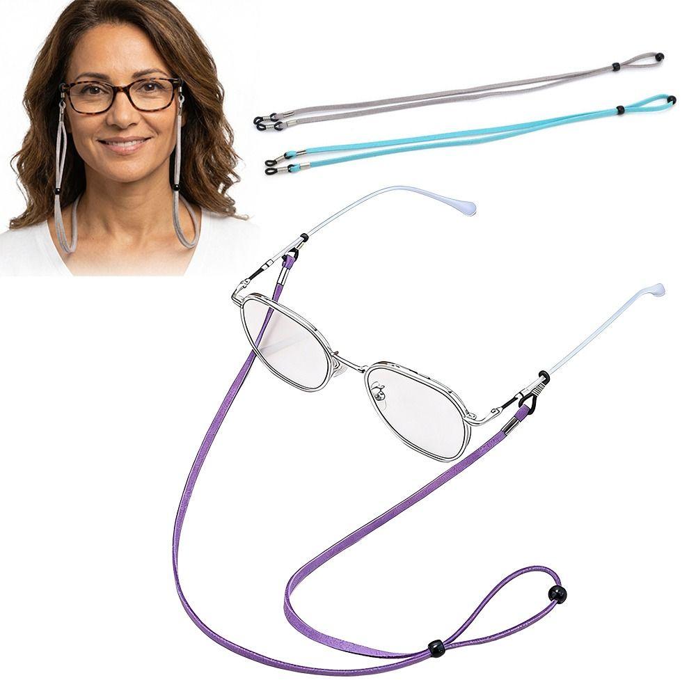 1PC Eyewear Retainer Eyeglasses Holder Strap Cord High Elasticity Durable Suede Leather Eyeglasses Strap Suede Fabric