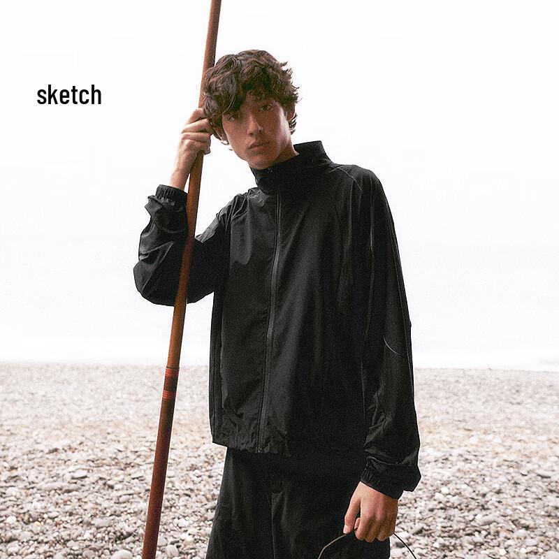 

CROQUIS Men s 2025 Spring Stand-Collar Short Sport Jacket XL