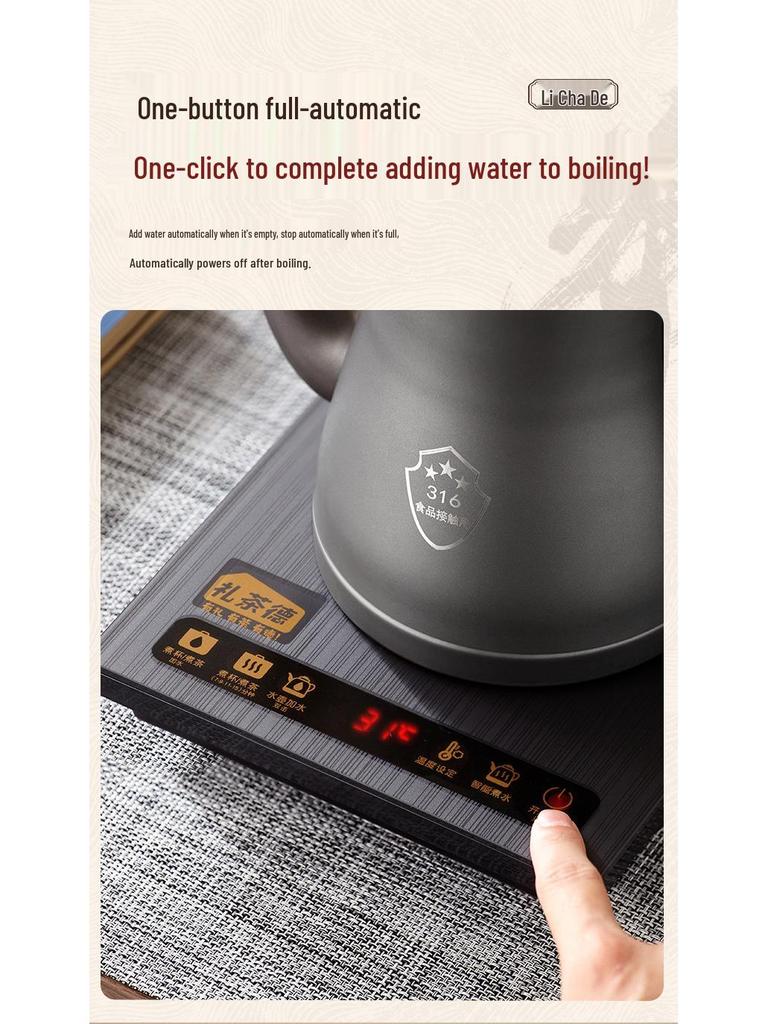 Fully Automatic 316 Stainless Steel Electric Kettle for Tea Tables