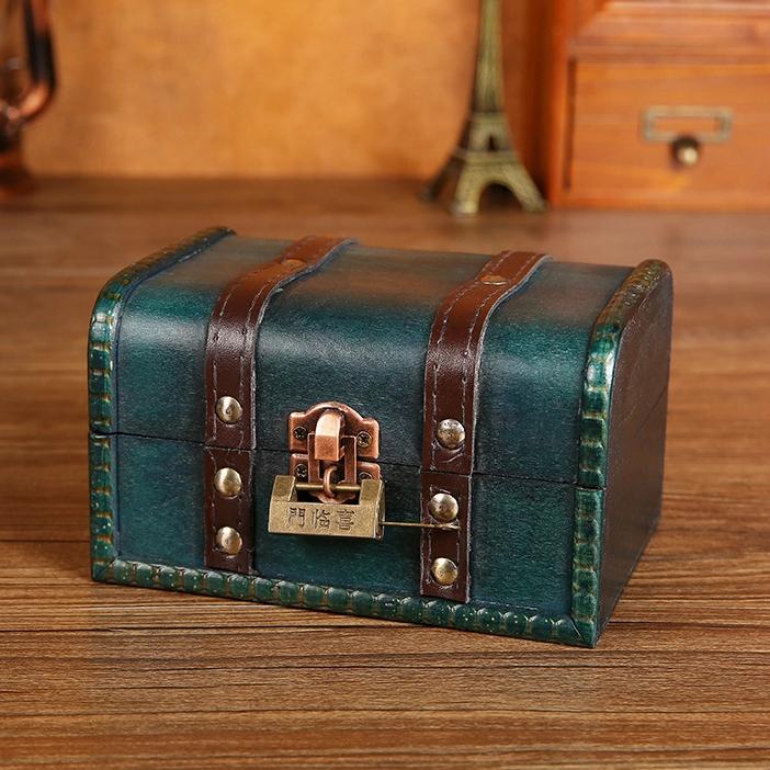 Vintage Wooden Jewelry Box For Necklaces Earrings And Accessories Personalized Storage Gift Box Decorative Packaging Box