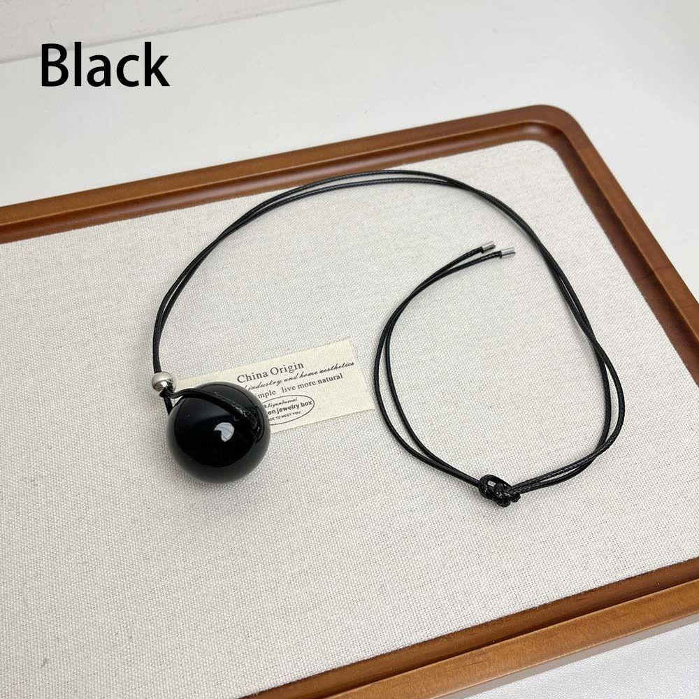 Silverfärgad Tröjkedja Halsband Svartfärgade Långa Kedjor Halsband Smycken Tillbehör