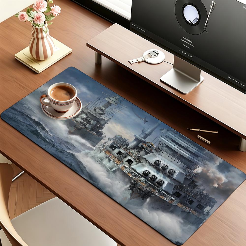Game W-world Of T-Tanks Mouse Pad Anti Slip Rubber Edge Locked Thickened Laptop Gaming Desk Mat