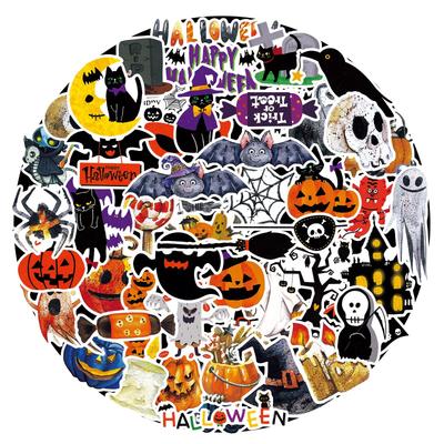 51 Halloween Stickers for Kids: Car, Journal, and Suitcase Decals
