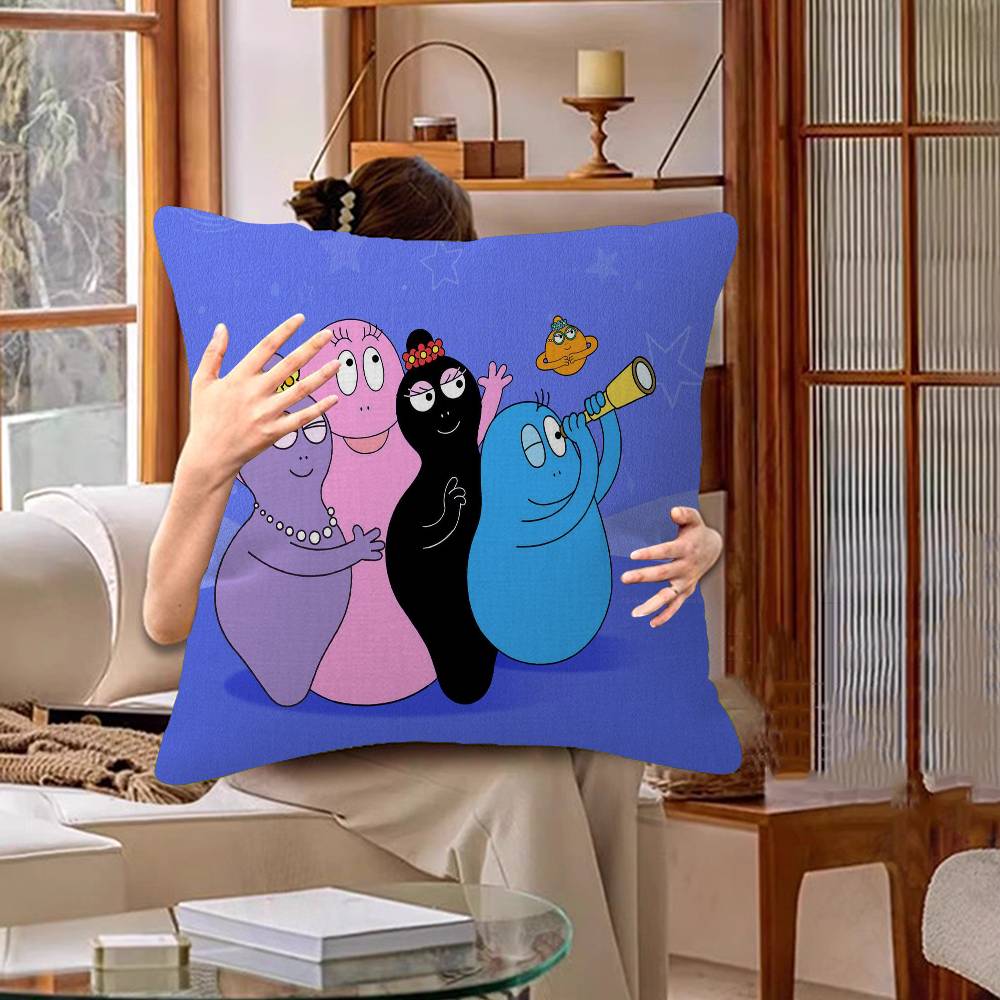 Barbapapa Cartoon Kissen Geschenke Heim Büro Einrichtung Schlafzimmer Sofa Auto Kissenbezug Hülle 45x45cm