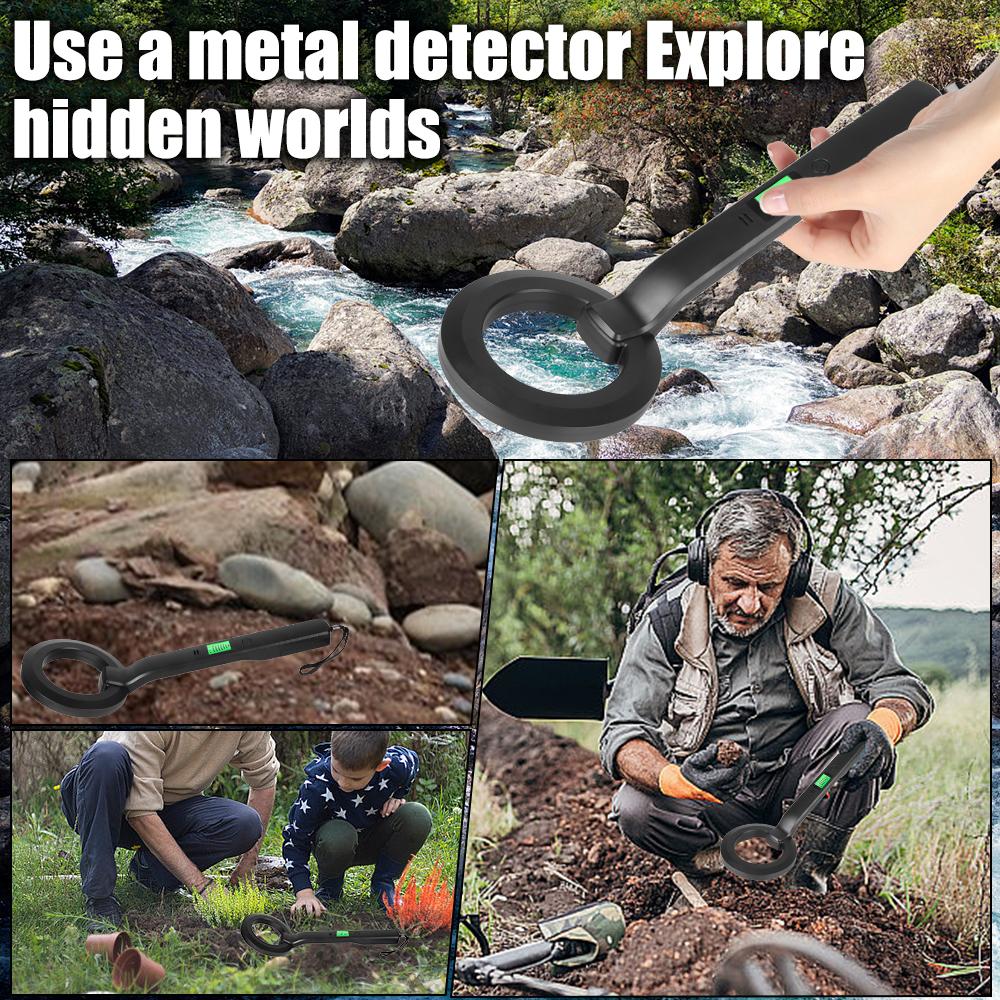 360 ° Scanning Metal Detector Multi-purpose Metal Detector Portable High Sensitivity Waterproof With Audio And Vibration Alarms
