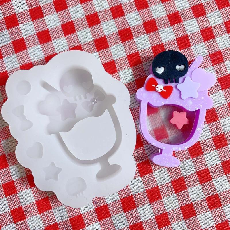 Resin Casting Shaker Mold Epoxy Quicksand Silicone Mold Resin Shaker Mold for Pendant Jewelry Keychain Decoration Making