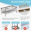 WithDrip TrayKitchen Sponge Holder Sink Caddy Organizer Countertop Removable