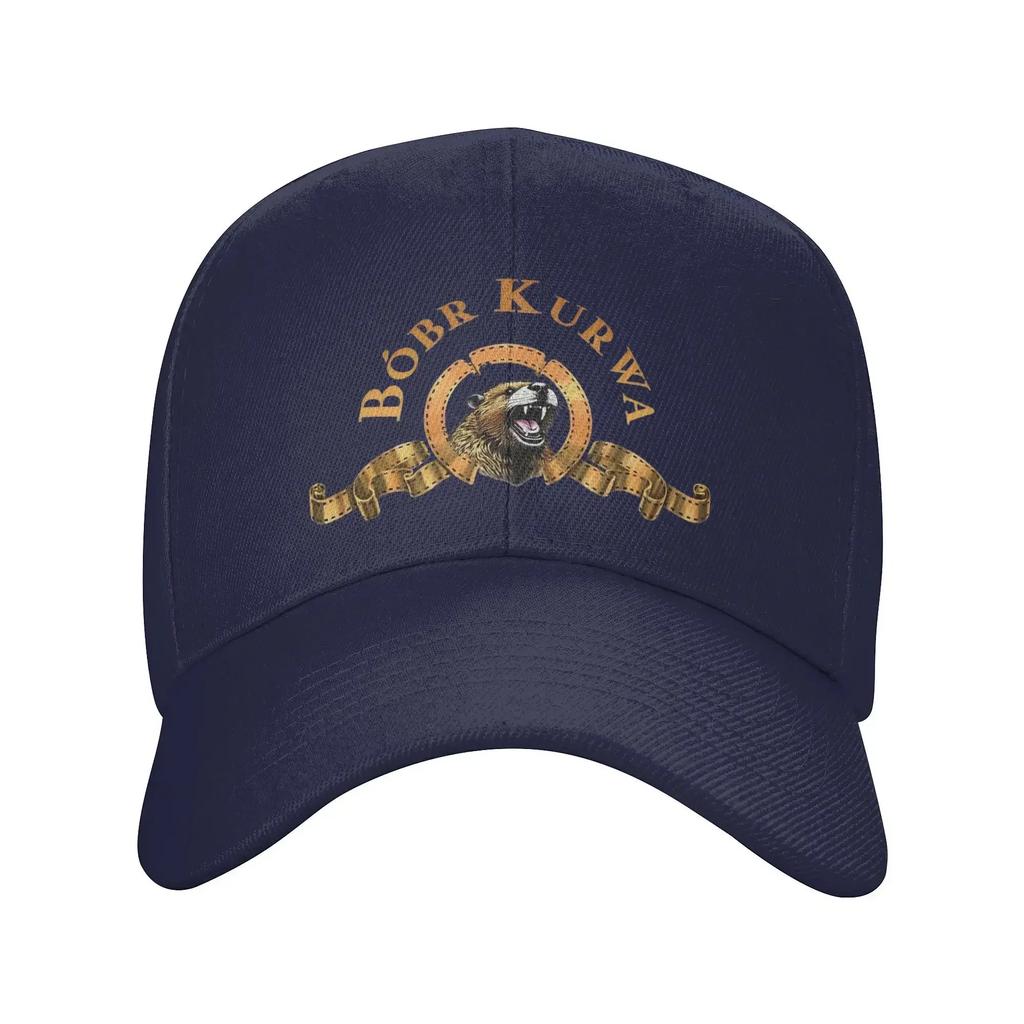 Men Women Bobr Kurwa Polish Meme Hats Retro Baseball Caps Adjustable Casual Headwear