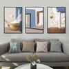 Abstract Geometry Decorative Paintings Nordic Luxury Woman Posters and Prints Wall Art for Living Room Porch Decor