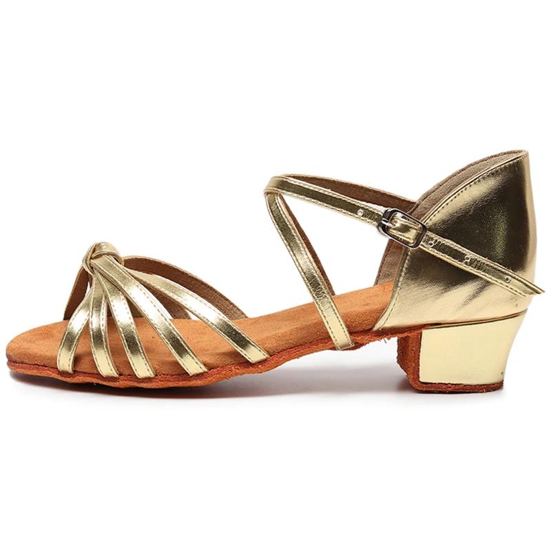 New Latin Dance Shoes EU 24-41 Children Girls Women's Tango Low Heels Dance Ladies Jazz Dance Shoes
