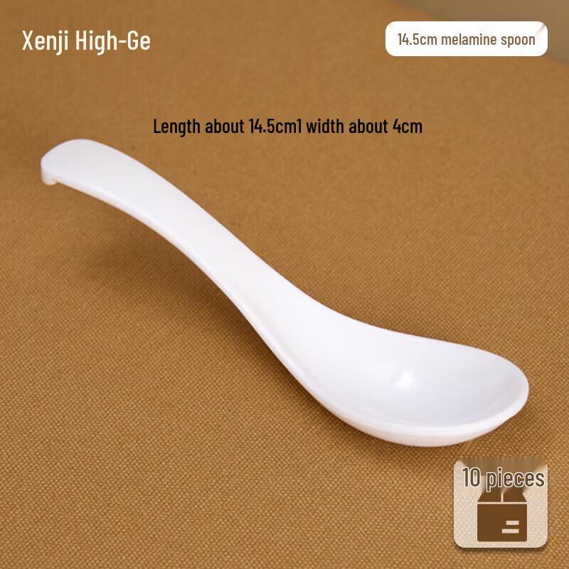 Белая melamine обеденная ложка