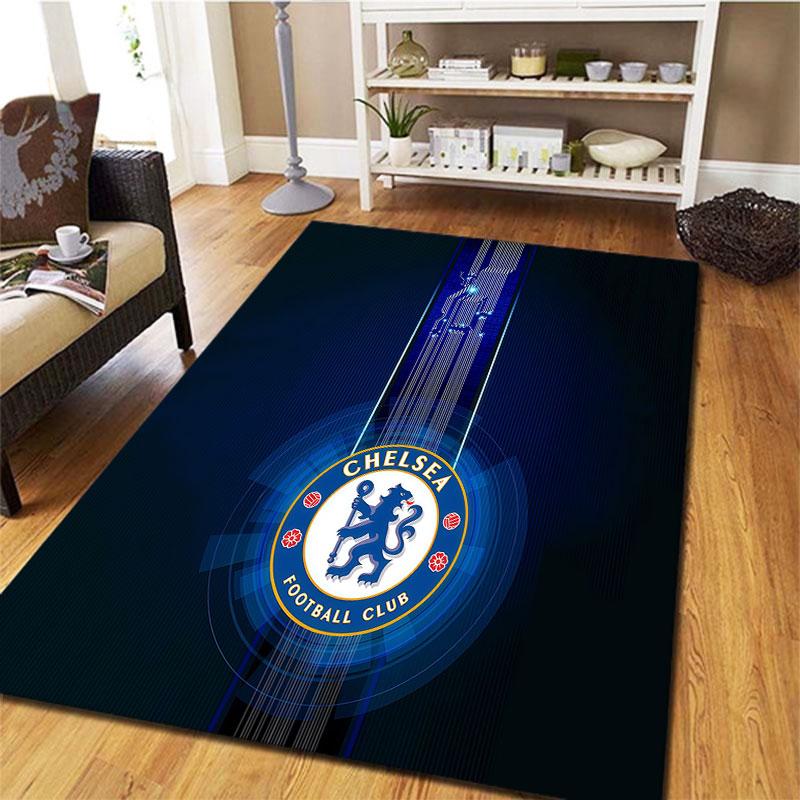 Chelsea F Teppich für Wohnzimmer Schlafzimmer Zuhause Sofadekoration, Kinder Spiel rutschfeste Bodenmatte
