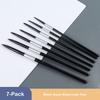 7Pcs/Set Beginner Artist Kit Watercolor Brush Squirrel Hair Bristles Paint Brushes Set  Studio