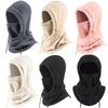 Solid Color Polar Fleece Balaclava Winter Warmer Windproof Winter Hat Full Face Ski Mask Caps Cycling