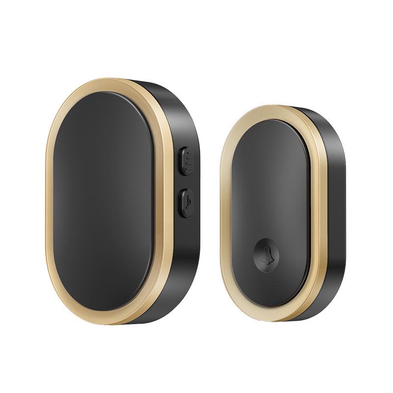 

Wireless Waterproof Flashing Doorbell with AC Receiver and Battery-Free Entry for Home or Elderly Paging