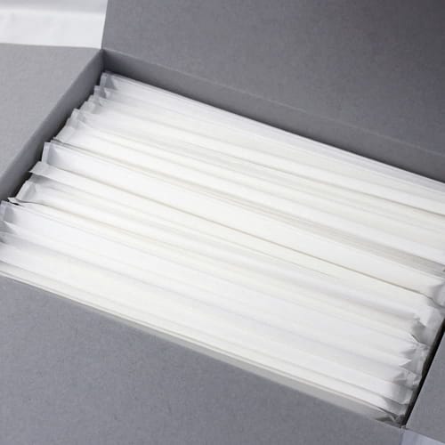 Made in Japan, Biodegradable Straws, Individually Wrapped, 500 Straws, Commercial Use, 6mm Diameter x 210mm (21cm) Length, Straight, Milky White