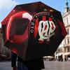 Atletico Paranaense Crest Automatic Folding Umbrella - 8-Rib Travel Umbrella with Auto Open/Close & Portable Gifts for holidays or birthdays