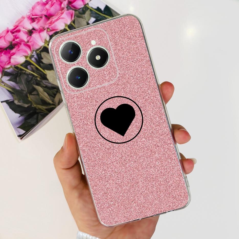 Für Realme C61 Hülle Realme C63 Niedliche Katzen-Cartoon-Bemalte Abdeckung Weiche Silikon-Handyhülle Für Realme C61 RealmeC61 RealmeC63 Fundas