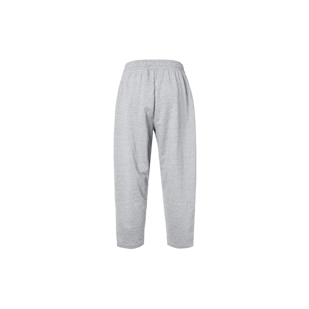 Nike Solid Color Logo Print Drawstring Sweatpants With Pockets Men Bottoms Gray DQ6684-010