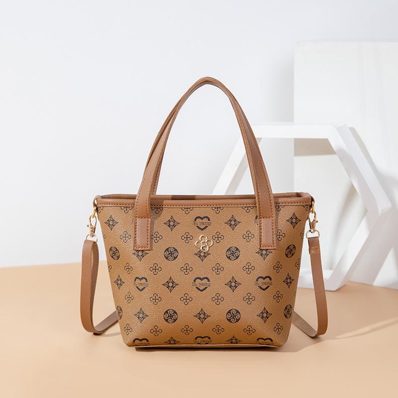 Guangzhou bag women's new fashion new printed portable shoulder bag tote bag women's bag small bag