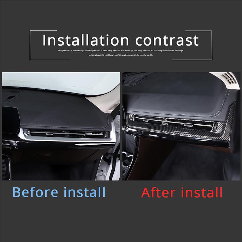 ABS Carbon Fiber Pro BMW X1 IX1 U10 U11 2025-24 Dekorační Rámeček Větracího Otvoru Středové Konzole Auta Samolepka Příslušenství Interiéru Auta