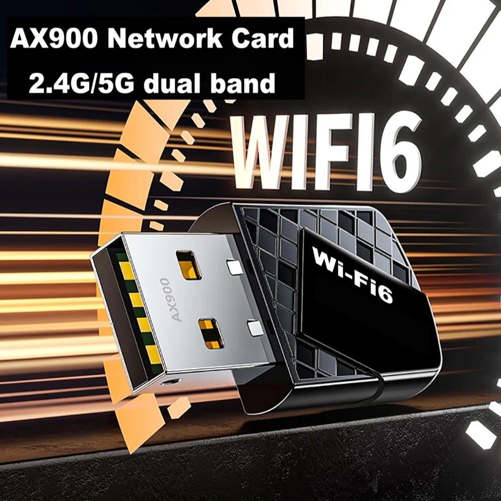 900Mbps USB Network Card WiFi 6 Wireless WiFi Receiver Bluetooth 5.4 Adapter Wireless Network