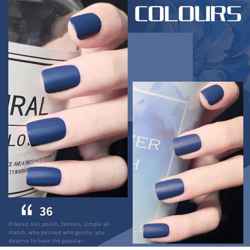 

Матовый лак для ногтей, без запекания, без шелушения, летний матовый лак для ногтей 36