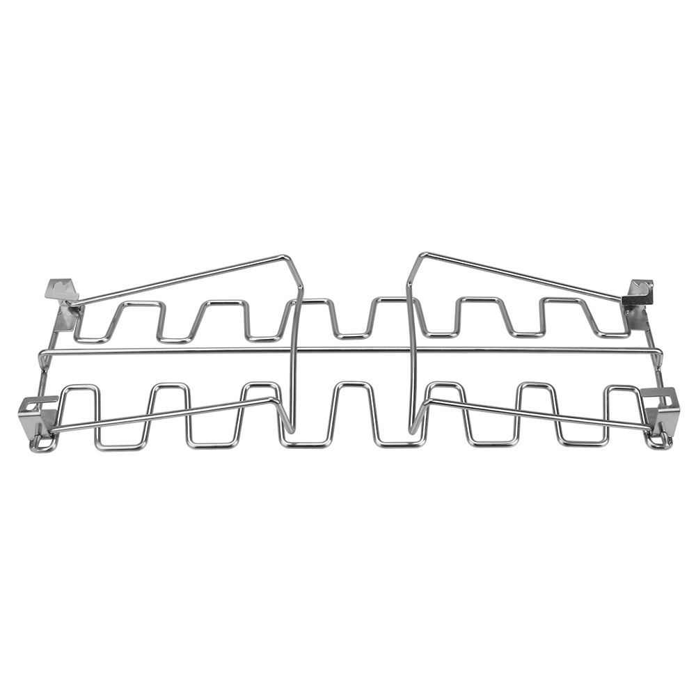 BBQ Rib Mesh Clip with Drip Pan BBQ Shelf Barbecue Accessories Grill Holder Chicken Wing Leg Rack