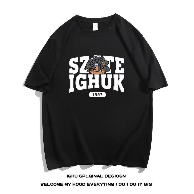 

M-8XL мужские футболки с короткими рукавами футболка с буквенным принтом мужские свободные топы с графическим рисунком с круглым вырезом модные мужские футболки в стиле ретро