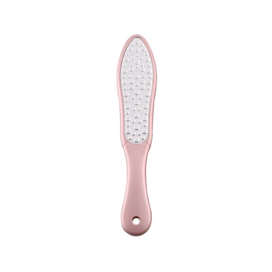 

Dual Sided Foot File Hard Dead Skin Callus Remover Stainless Steel Pedicure Care рожевий